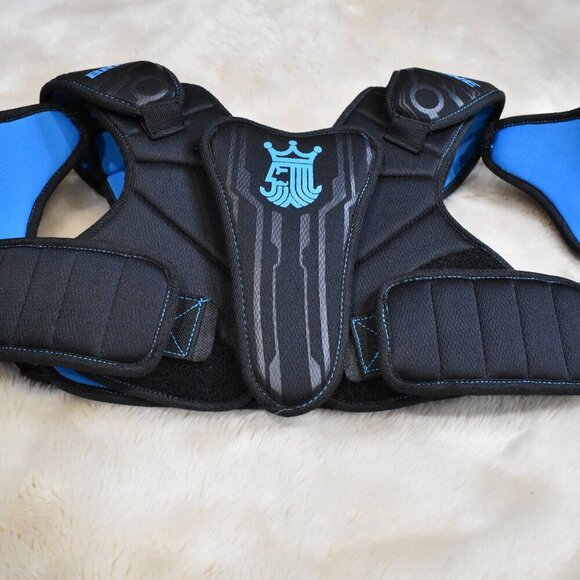 Brine Youth Uprising II Lacrosse Shoulder Pads Chest Protector Size Small Black - Picture 3 of 9